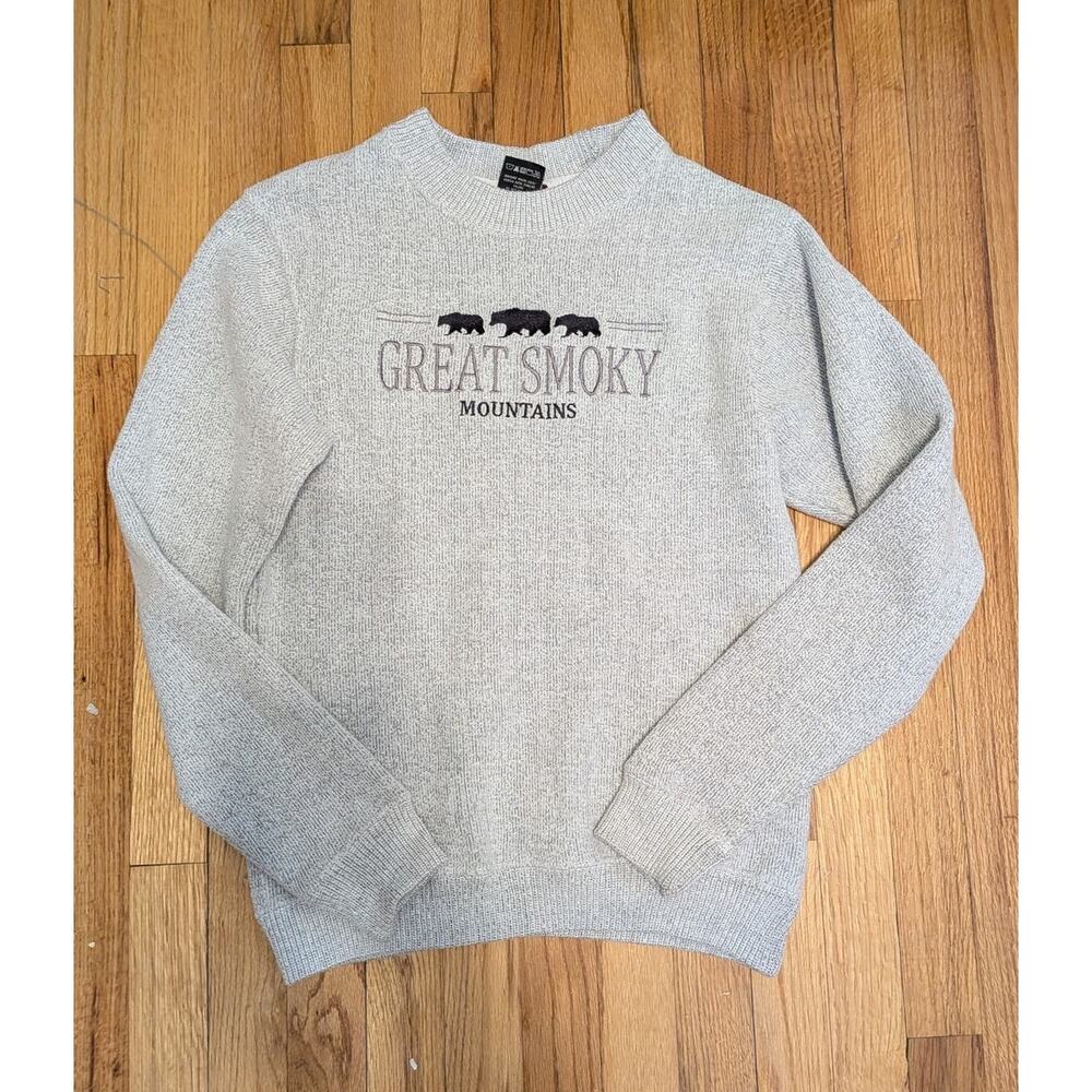 Great Smoky Mountains Grey Pullover Sweatshirt Size XL